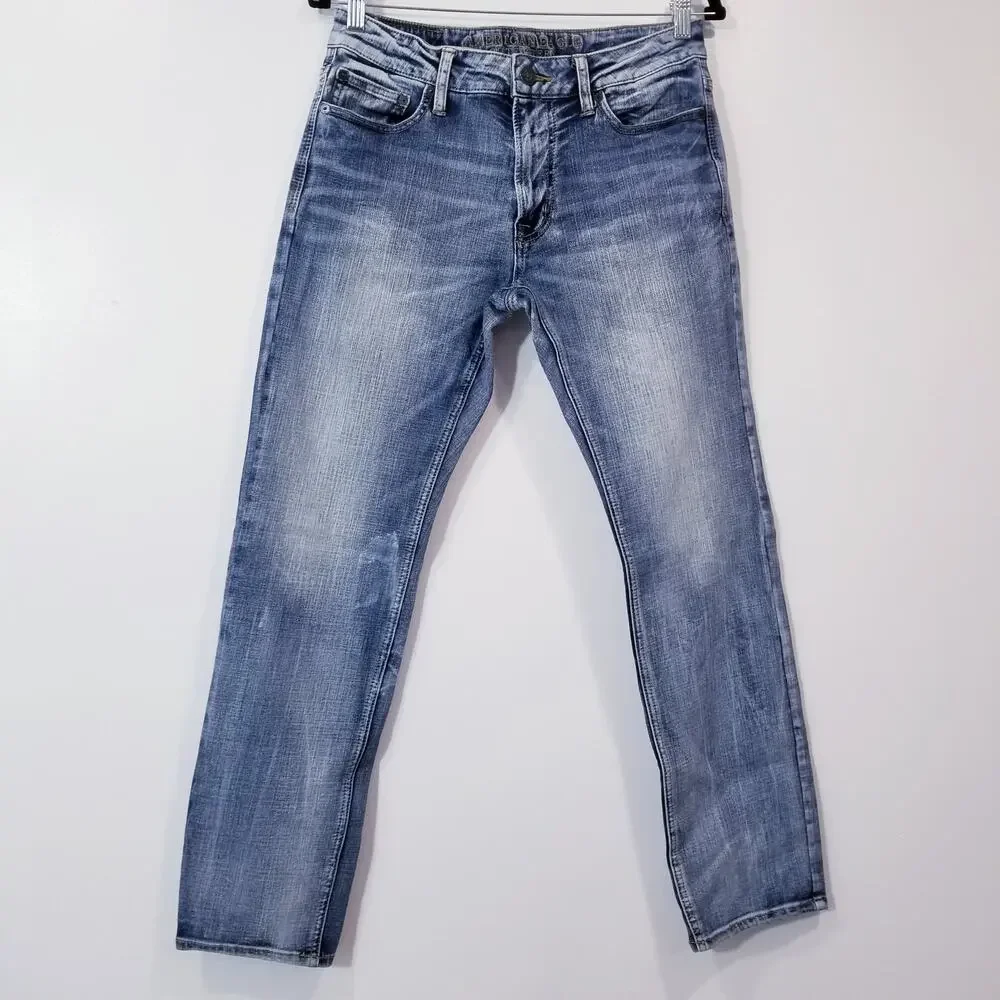 AEO American Eagle Jeans Men 30x30 FLEX 4 360 Light Wash Blue Denim